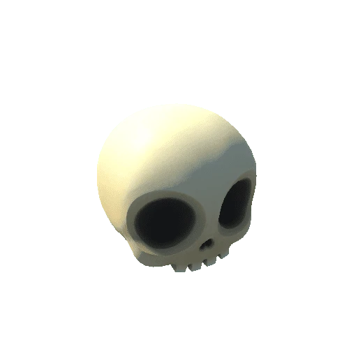 Cute Skull BoneYellow